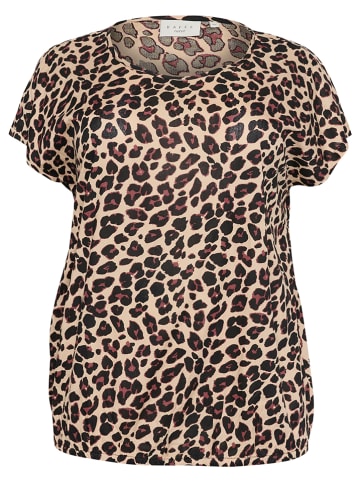 Kaffe Bluse in Beige/ Schwarz