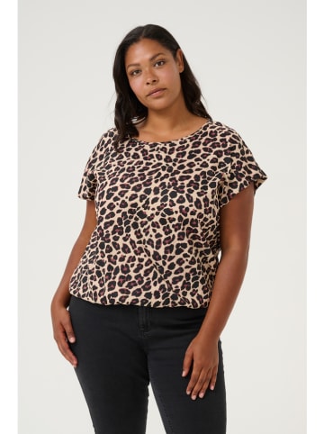 Kaffe Blouse beige/zwart