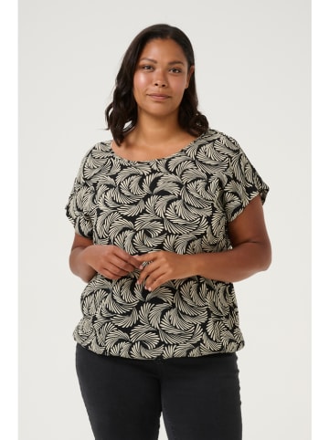 Kaffe Blouse zwart/beige