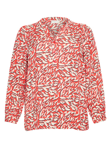 Kaffe Bluse in Koralle/ Creme