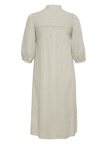Kaffe Kleid in Grün/ Weiß