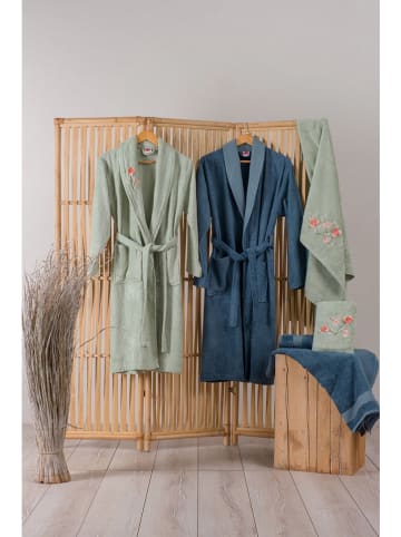 Colourful Cotton 6-delige badtextielset groen/blauw