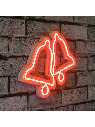 ABERTO DESIGN Dekoracyjna lampa LED w kolorze czerwonym - 30 x 25 cm
