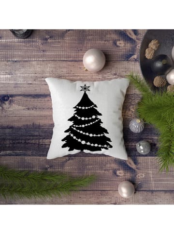 Colourful Cotton Poduszka w kolorze biało-czarnym