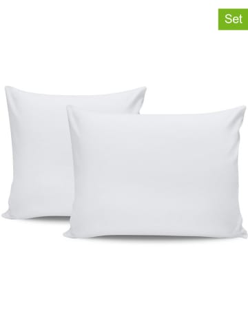 Colourful Cotton 2-delige set: renforcé kussenhoezen wit