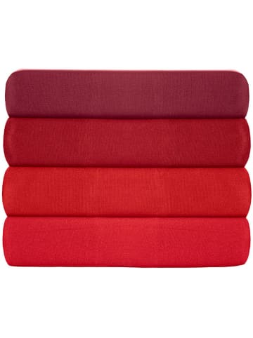 Colourful Cotton Poszewki renforcè (2 szt.) w kolorze bordowym na poduszkę