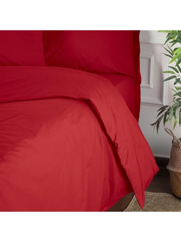 Colourful Cotton Renforcé dekbedovertrek "Tonne" bordeaux