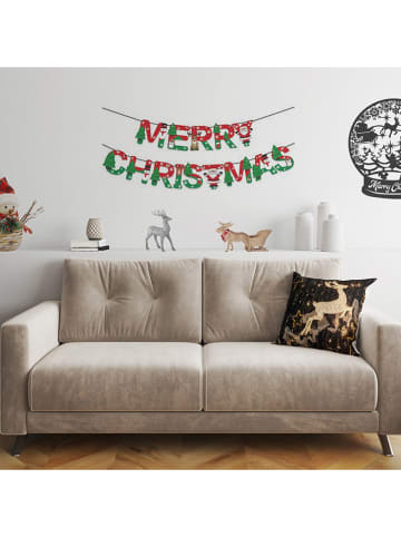ABERTO DESIGN Kissen in Schwarz/ Gold