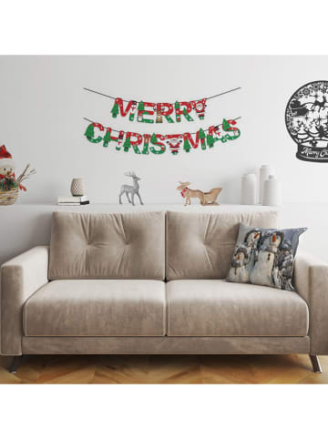 ABERTO DESIGN Kissen in Grau/ Weiß