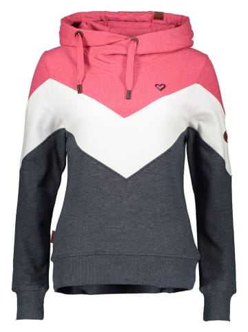 alife and kickin Hoodie in Pink/ Weiß/ Anthrazit