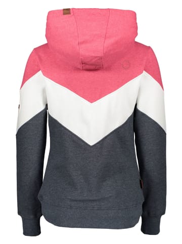 alife and kickin Hoodie in Pink/ Weiß/ Anthrazit