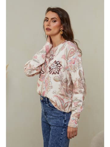 Joséfine Pullover "Babola" in Creme/ Rosa