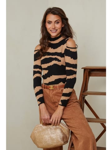 Joséfine Trui "Encs" beige/zwart