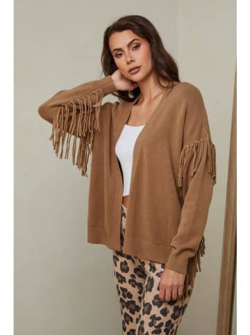 Joséfine Cardigan "Erd" in Hellbraun