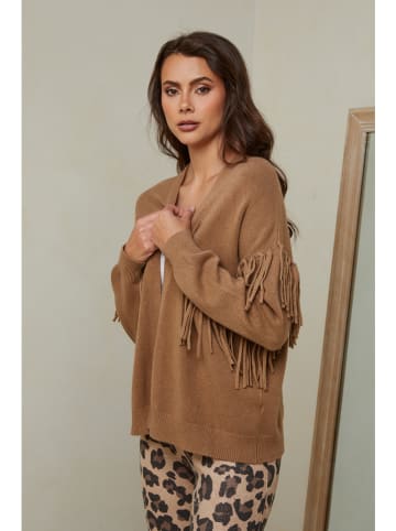 Joséfine Cardigan "Erd" in Hellbraun