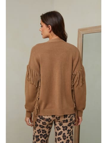 Joséfine Cardigan "Erd" in Hellbraun