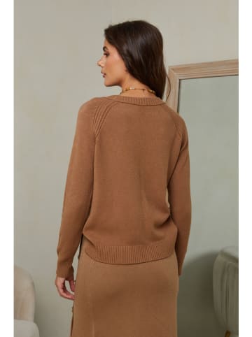 Joséfine Pullover "God" in Hellbraun