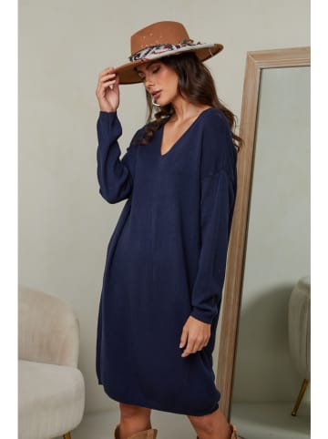 So Cachemire Strickkleid "Ibrany" in Dunkelblau
