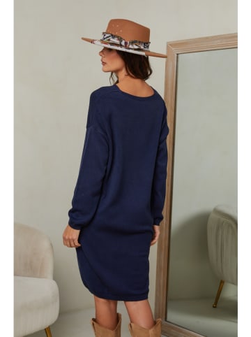 So Cachemire Gebreide jurk "Ibrany" donkerblauw