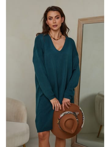 So Cachemire Strickkleid "Ibrany" in Petrol