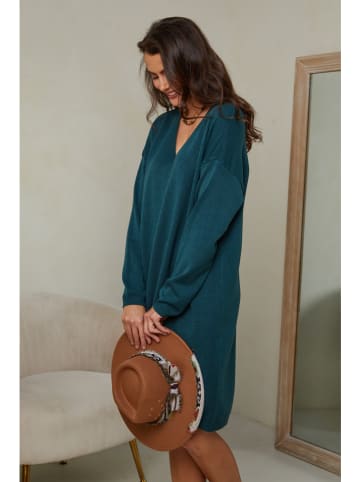 So Cachemire Strickkleid "Ibrany" in Petrol