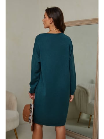 So Cachemire Strickkleid "Ibrany" in Petrol
