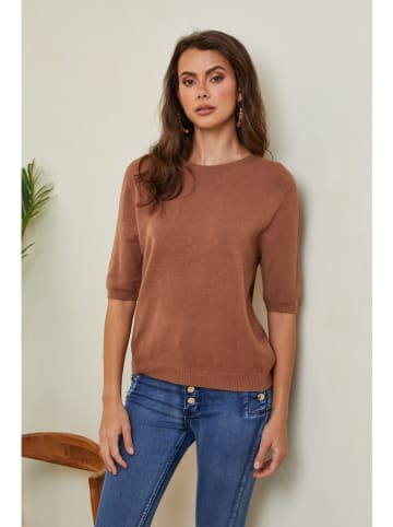Joséfine Sweter "Kalocsa" w kolorze jasnobrązowym