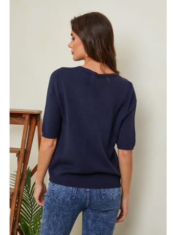 So Cachemire Pullover "Kalocsa" in Dunkelblau