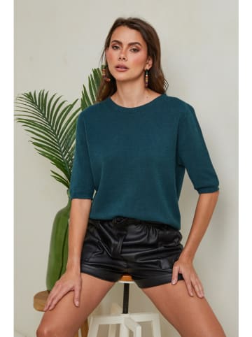 So Cachemire Pullover "Kalocsa" in Dunkelgrün