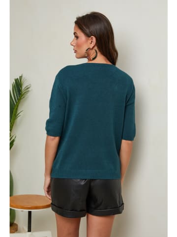 So Cachemire Pullover "Kalocsa" in Dunkelgrün