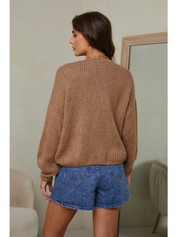 So Cachemire Cardigan "Lenti" in Hellbraun
