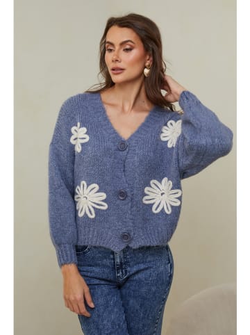 So Cachemire Cardigan "Lenti" in Blau