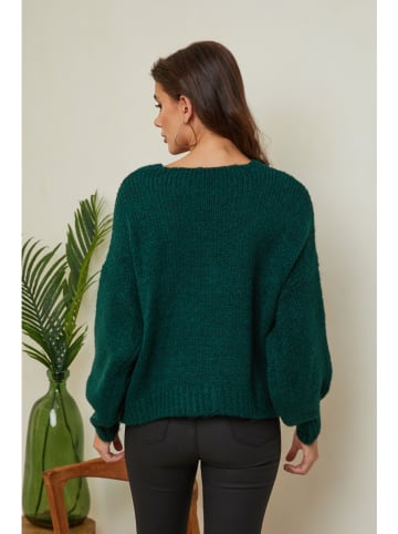 So Cachemire Cardigan "Lenti" in Dunkelgrün