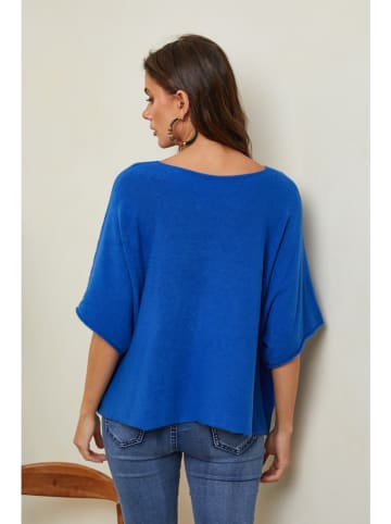 So Cachemire Trui "Letavertes" blauw