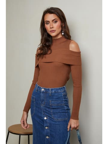 Joséfine Pullover "Lorinci" in Hellbraun