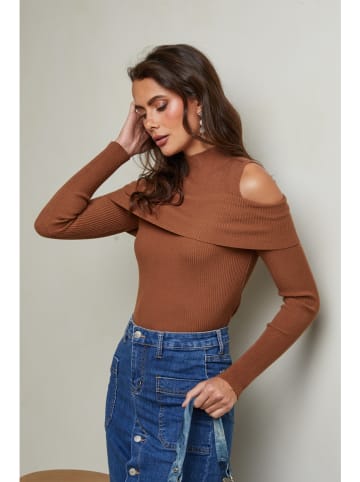 Joséfine Pullover "Lorinci" in Hellbraun