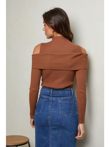 Joséfine Pullover "Lorinci" in Hellbraun
