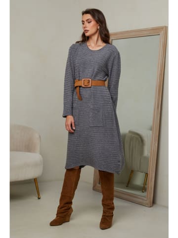 Joséfine Strickkleid "Mahony" in Grau