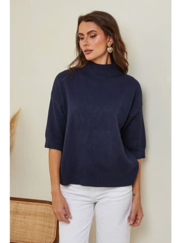 So Cachemire Pullover "Mahouca" in Dunkelblau