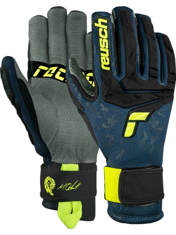 Reusch Funktionsfingerhandschuhe "Marco Odermatt" in Dunkelblau/ Grau/ Gelb