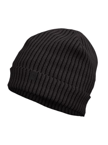 Halti Mütze "Linjat" in Schwarz