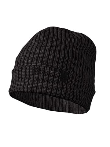 Halti Mütze "Linjat" in Schwarz