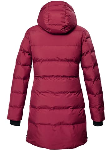 Killtec Doorgestikte mantel rood