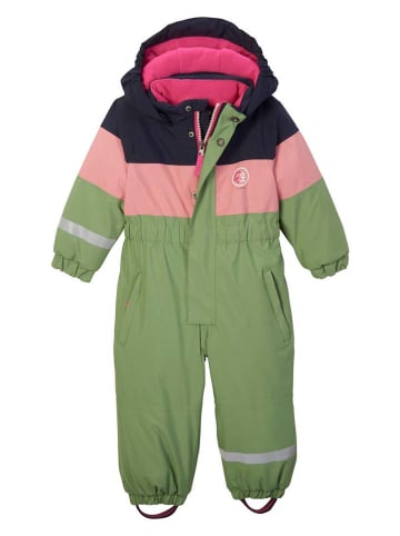 Killtec Schneeanzug in Grün/ Rosa/ Dunkelblau