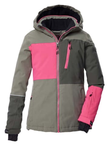Killtec Ski-/ Snowboardjacke in Grau/ Pink