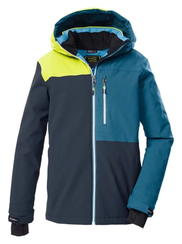 Killtec Ski-/ Snowboardjacke in Dunkelblau/ Gelb