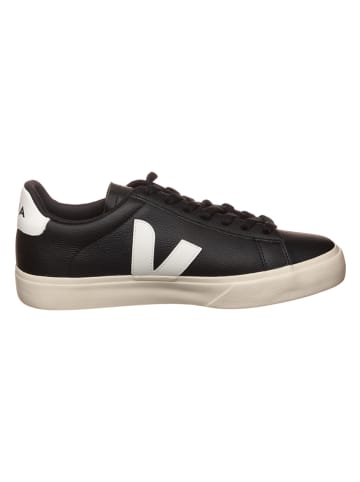 Veja Leder-Sneakers "Campo" in Schwarz/ Weiß