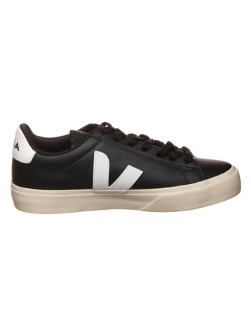 Veja Leder-Sneakers "Campo" in Schwarz/ Weiß