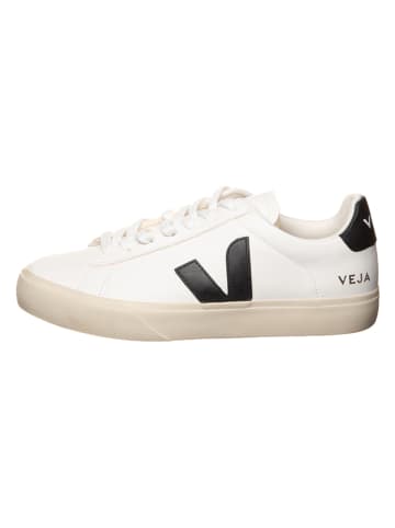 Veja Leder-Sneakers "Campo" in Weiß/ Schwarz