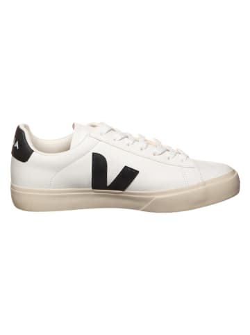 Veja Skórzane sneakersy "Campo" w kolorze biało-czarnym